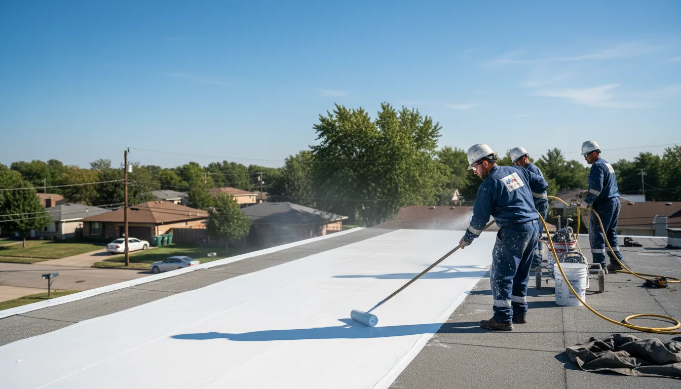 Commercial roof coating in North Liberty, IA near me